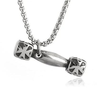 Dumbbell Pendant Necklace for Fitness Lovers - WILKYs