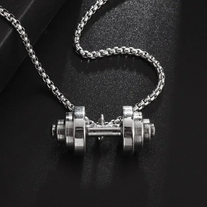 Dumbbell Pendant Necklace for Fitness Lovers - WILKYs