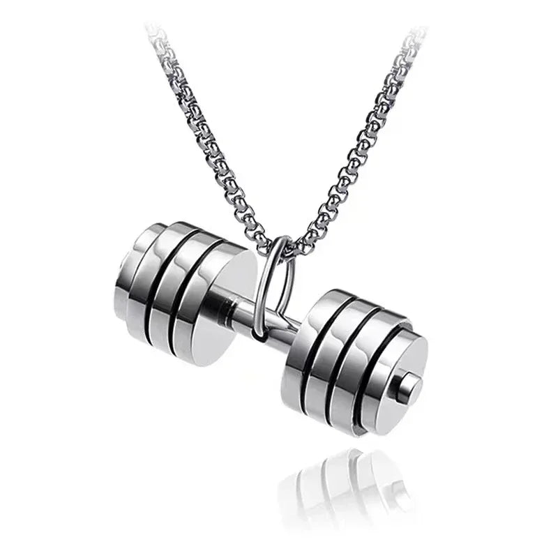Dumbbell Pendant Necklace for Fitness Lovers - WILKYs