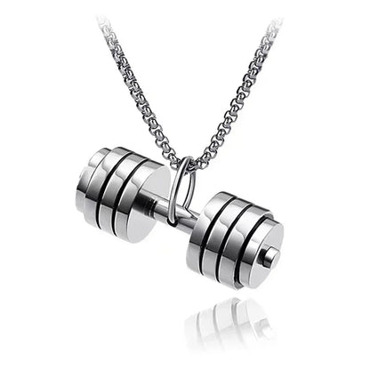 Dumbbell Pendant Necklace for Fitness Lovers - WILKYs