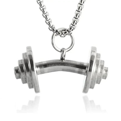 Dumbbell Pendant Necklace for Fitness Lovers - WILKYs