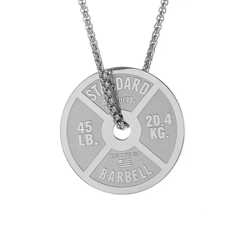 Dumbbell Pendant Necklace for Fitness Lovers - WILKYs