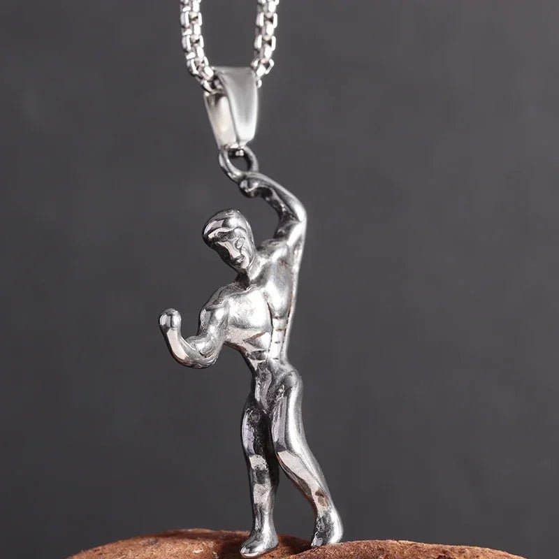 Dumbbell Pendant Necklace for Fitness Lovers - WILKYs
