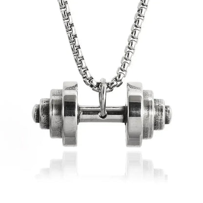 Dumbbell Pendant Necklace for Fitness Lovers - WILKYs