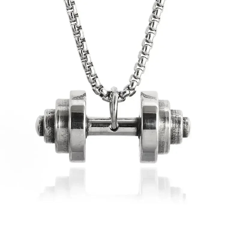 Dumbbell Pendant Necklace for Fitness Lovers - WILKYs
