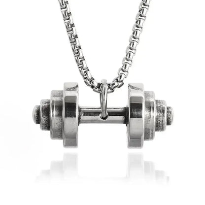 Dumbbell Pendant Necklace for Fitness Lovers - WILKYs