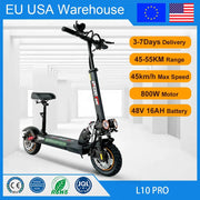 E - Scooter 800W Powerful Electric Kick Scooter Anti - skid Off Road Tire 45KM/H e Scooter 45km 55km Range - WILKYs