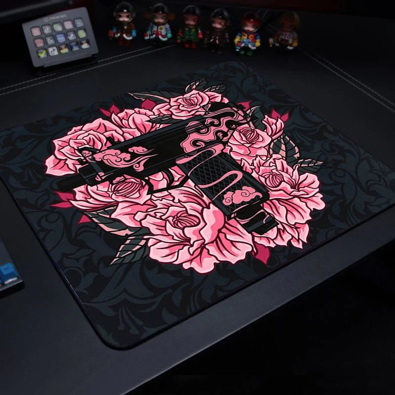 E - sports Tiger Cute Small Mouse Pad Gaming Laptops Mousepad Gamer Carpet Keyboard Mat Desk Protector Anime Cartoon Mouse Pads - WILKYs