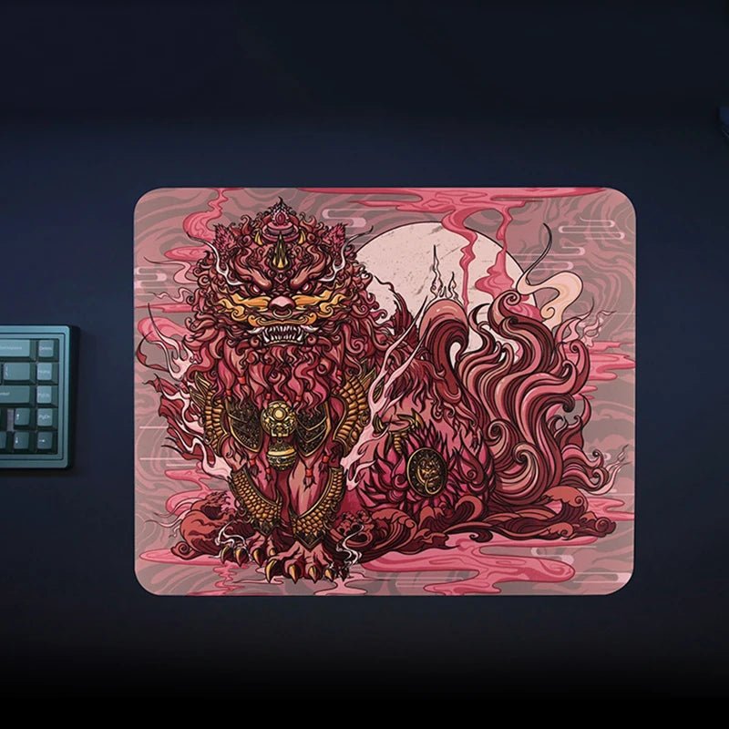 E - sports Tiger Cute Small Mouse Pad Gaming Laptops Mousepad Gamer Carpet Keyboard Mat Desk Protector Anime Cartoon Mouse Pads - WILKYs