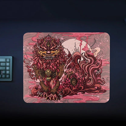 E - sports Tiger Cute Small Mouse Pad Gaming Laptops Mousepad Gamer Carpet Keyboard Mat Desk Protector Anime Cartoon Mouse Pads - WILKYs