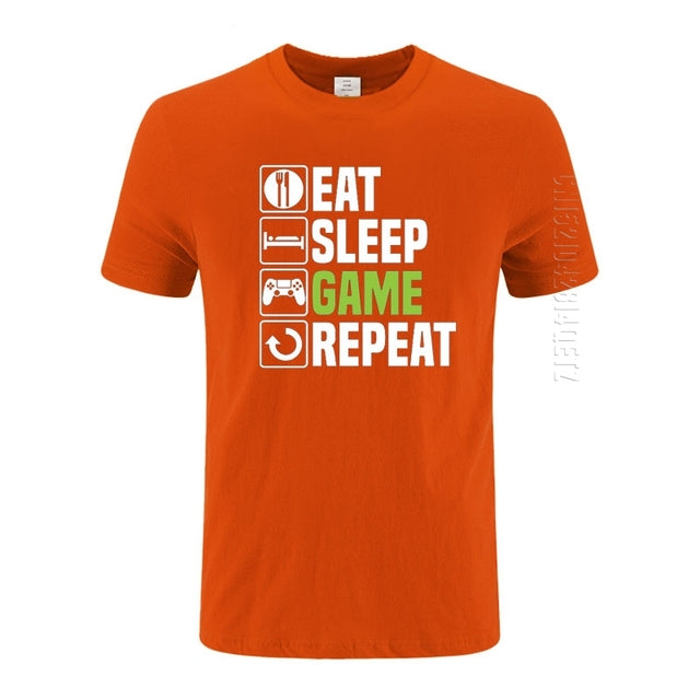 WILKYsT-shirtCotton T-shirtIntroducing the Eat Sleep Game T-Shirt, the perfect gift for any man who loves gaming! This shirt is made of high-quality cotton material, making it soft and comfort