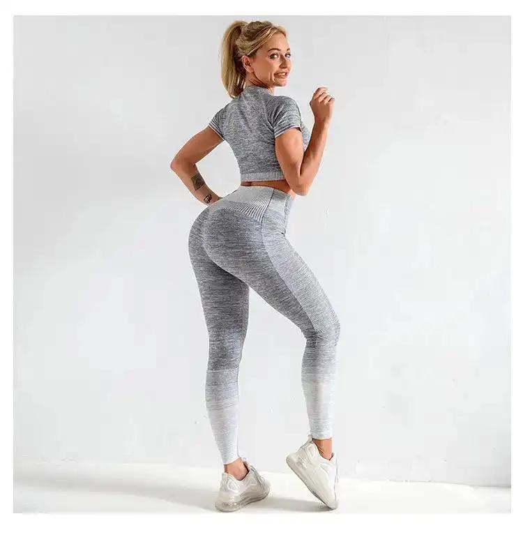 Elastic fitness sports yoga clothes - WILKYs