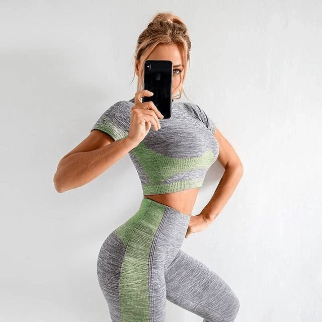 Elastic fitness sports yoga clothes - WILKYs
