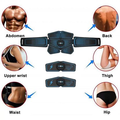 EMS Wireless Muscle Stimulator Rechargeable Fitness Hip And Abdominal Training Electric Slimming Patch Body Shaping Massager - WILKYs