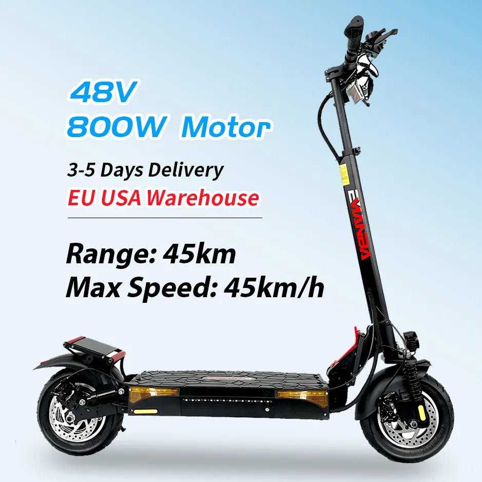 European US Warehouse Foldable 2 Wheel Portable Mobility Electric Scooter 800w For Adult - WILKYs