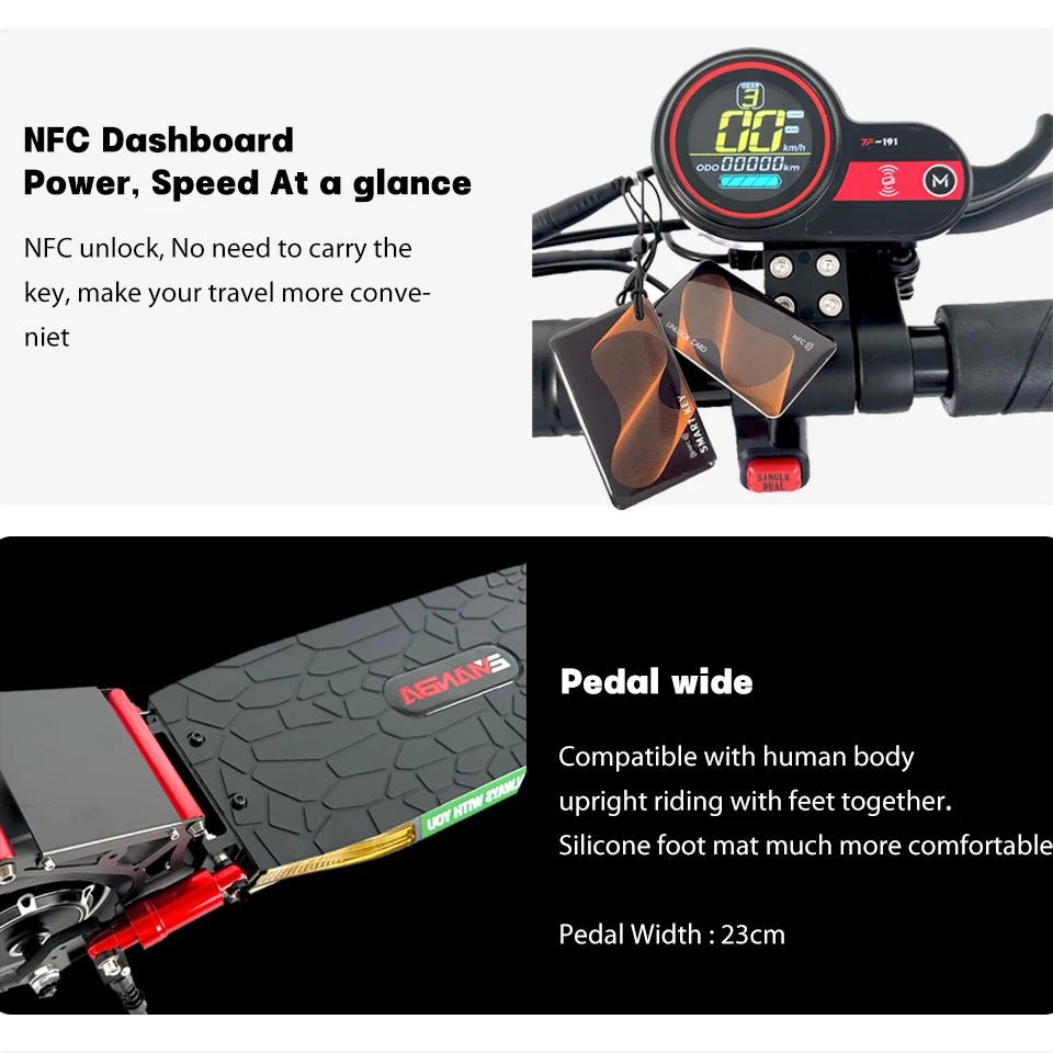 European US Warehouse Foldable 2 Wheel Portable Mobility Electric Scooter 800w For Adult - WILKYs