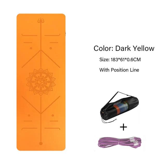 Exercise - Pad Non - Slip - Mat Position - Line Gymnastics Tpe Yoga Fitness Pilates Double - Layer - WILKYs