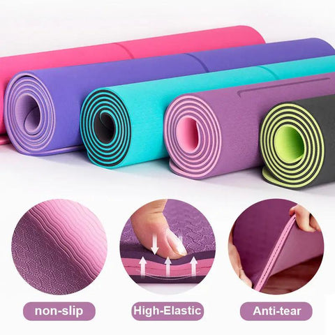 Exercise - Pad Non - Slip - Mat Position - Line Gymnastics Tpe Yoga Fitness Pilates Double - Layer - WILKYs