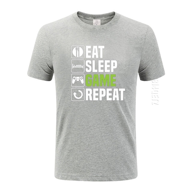 WILKYsT-shirtCotton T-shirtIntroducing the Eat Sleep Game T-Shirt, the perfect gift for any man who loves gaming! This shirt is made of high-quality cotton material, making it soft and comfort