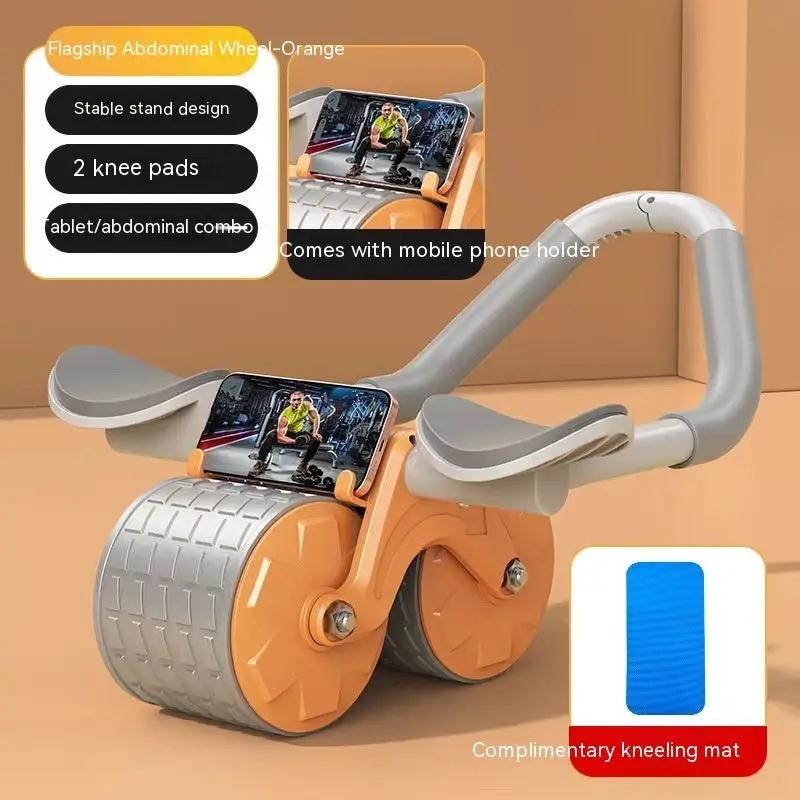 WILKYs0Elbow Support Abdominal Wheel Fitness Belly Rolling Machine Belly-flat
 Product information:
 
 Applicable scenarios: fitness equipment, fitness body shaping
 
 Color: Orange (no screw beads), Orange timer (no screw beads), blue (no sc