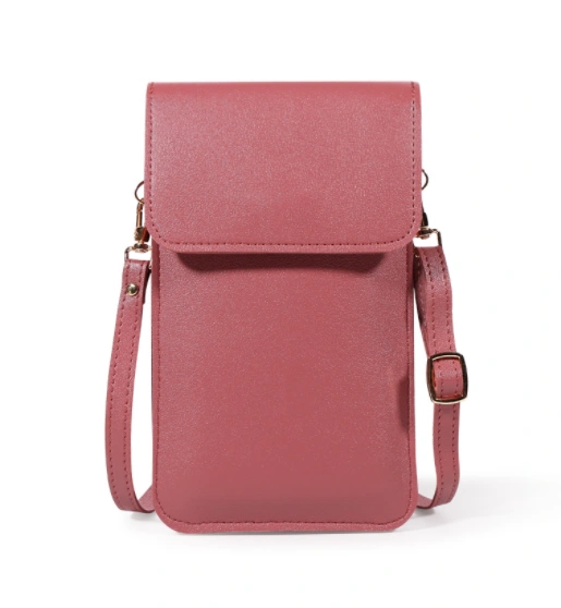 WILKYs0Mini Shoulder Crossbody Bags For Women Casual Solid Color Mobile Phone
 Specification:
 
 Model: Yz-230
 
 Fabric: Pvc
 
 Capacity: Mobile phone, bank card, daily necessities, etc.
 
 Specifications: 20*12*1cm
 
 Usage: One shoulder, c