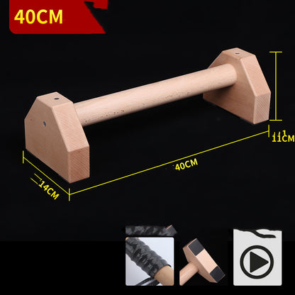 WILKYs0Push-up Stand Wooden Single Parallel Bars Inverted Stand Practice Push
 Note:
 
 1. The product is taken in kind, but because of lighting problems, pictures may have a slight chromatism.
 
 2. Due to the difference between different mo