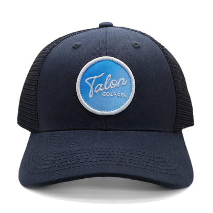 Fade to Blue Trucker Hat – Structured Cotton Twill & Mesh - WILKYs