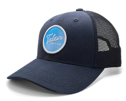 Fade to Blue Trucker Hat – Structured Cotton Twill & Mesh - WILKYs