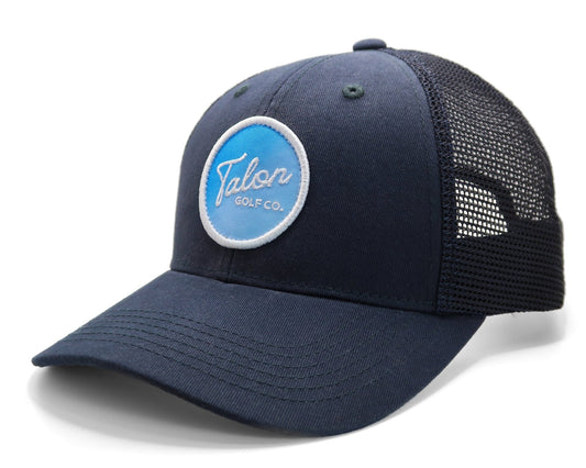 Fade to Blue Trucker Hat – Structured Cotton Twill & Mesh - WILKYs