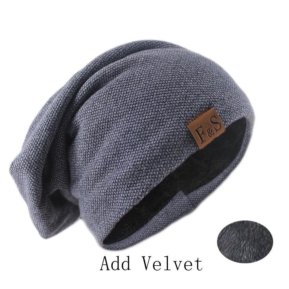 Fashion Bonnet Hat For Men And Women Autumn Knitted Solid Color Skullies Beanies Spring Casual Soft Turban Hats Hip Hop Beanie - WILKYs