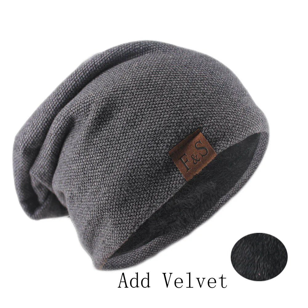Fashion Bonnet Hat For Men And Women Autumn Knitted Solid Color Skullies Beanies Spring Casual Soft Turban Hats Hip Hop Beanie - WILKYs