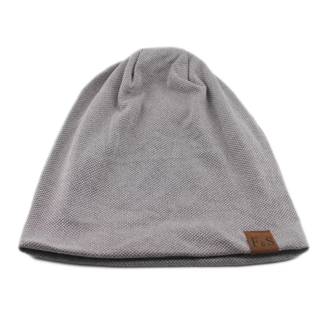 Fashion Bonnet Hat For Men And Women Autumn Knitted Solid Color Skullies Beanies Spring Casual Soft Turban Hats Hip Hop Beanie - WILKYs