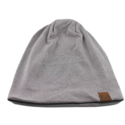 Fashion Bonnet Hat For Men And Women Autumn Knitted Solid Color Skullies Beanies Spring Casual Soft Turban Hats Hip Hop Beanie - WILKYs