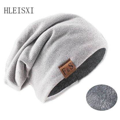 Fashion Bonnet Hat For Men And Women Autumn Knitted Solid Color Skullies Beanies Spring Casual Soft Turban Hats Hip Hop Beanie - WILKYs