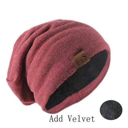 Fashion Bonnet Hat For Men And Women Autumn Knitted Solid Color Skullies Beanies Spring Casual Soft Turban Hats Hip Hop Beanie - WILKYs