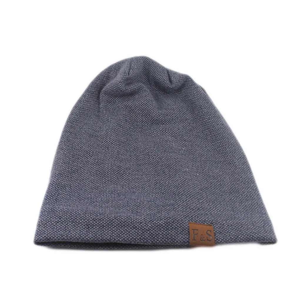 Fashion Bonnet Hat For Men And Women Autumn Knitted Solid Color Skullies Beanies Spring Casual Soft Turban Hats Hip Hop Beanie - WILKYs