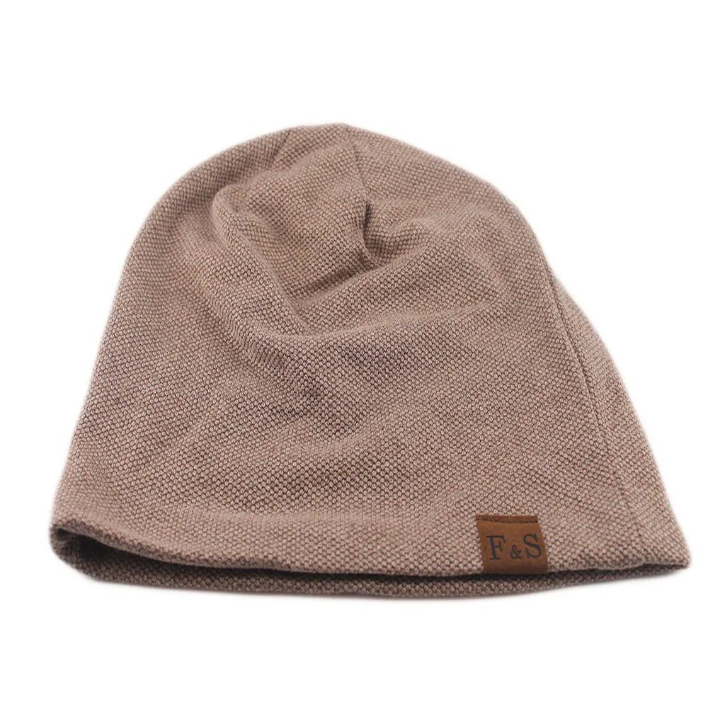 Fashion Bonnet Hat For Men And Women Autumn Knitted Solid Color Skullies Beanies Spring Casual Soft Turban Hats Hip Hop Beanie - WILKYs