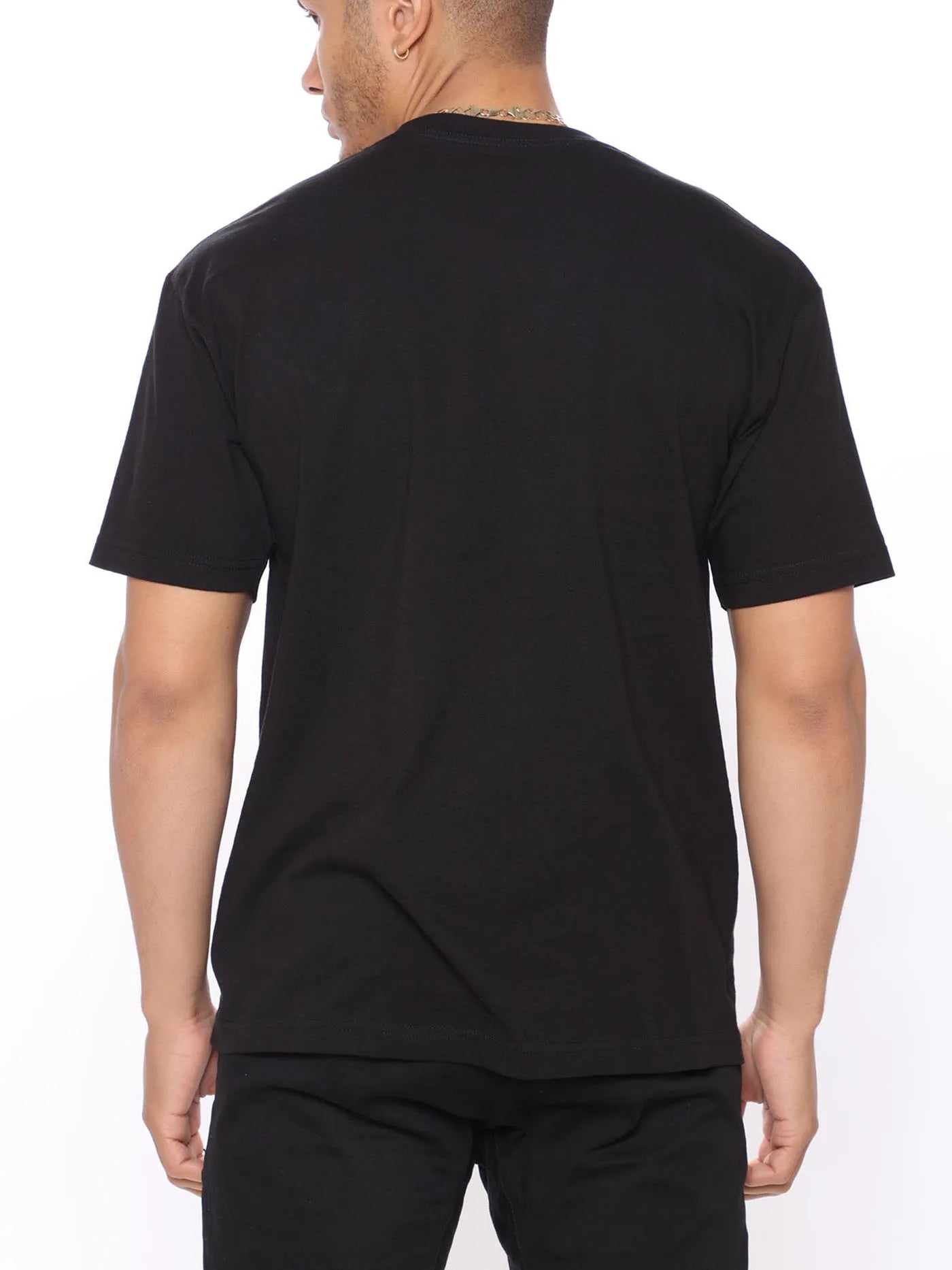 Fashion Forward Mens Black Cat Print T-Shirt - Stylish Hip Hop Crew Neck Tee for Summer Vacations & Unique Gifts - Comfortable - WILKYs