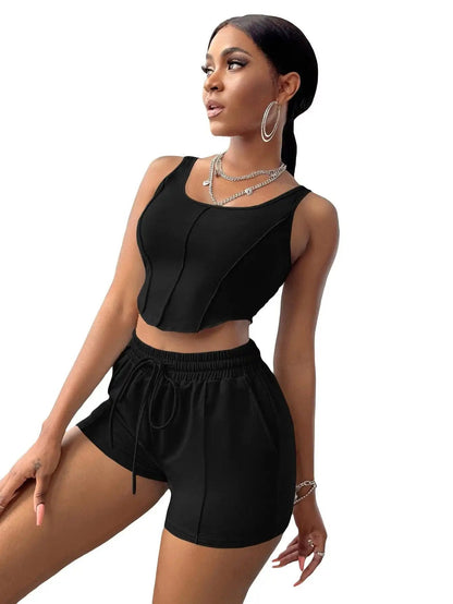 Fashion Irregular Strap Women's Suit - WILKYs