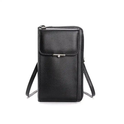 Fashion Large Capacity Mobile Phone Bags Women Small Zipper Crossbody Shoulder Bag Long Wallet - WILKYs