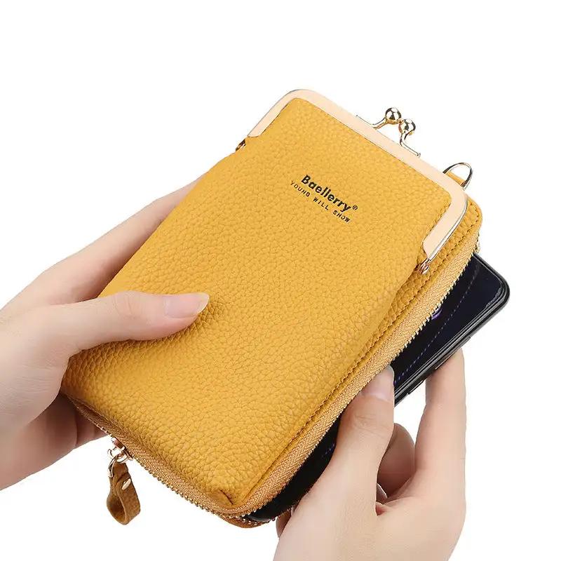 Fashion Mobile Phone Shoulder Bags With Lock Women Messenger Bag Wallet - WILKYs