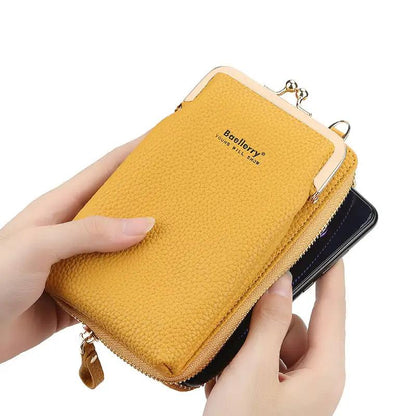 Fashion Mobile Phone Shoulder Bags With Lock Women Messenger Bag Wallet - WILKYs