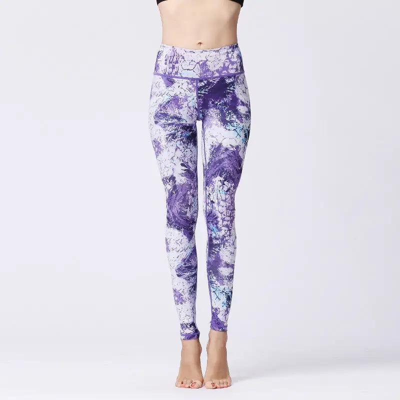 Fashion Tie Dye Leggings Women Fitness Yoga Pants Push Up Workout Sports Legging High Waist Tights Gym Ladies Clothing - WILKYs