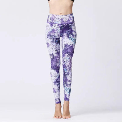 Fashion Tie Dye Leggings Women Fitness Yoga Pants Push Up Workout Sports Legging High Waist Tights Gym Ladies Clothing - WILKYs