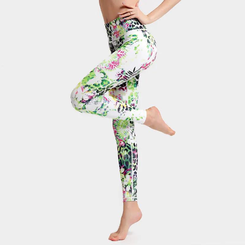 Fashion Tie Dye Leggings Women Fitness Yoga Pants Push Up Workout Sports Legging High Waist Tights Gym Ladies Clothing - WILKYs