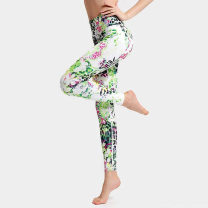 Fashion Tie Dye Leggings Women Fitness Yoga Pants Push Up Workout Sports Legging High Waist Tights Gym Ladies Clothing - WILKYs