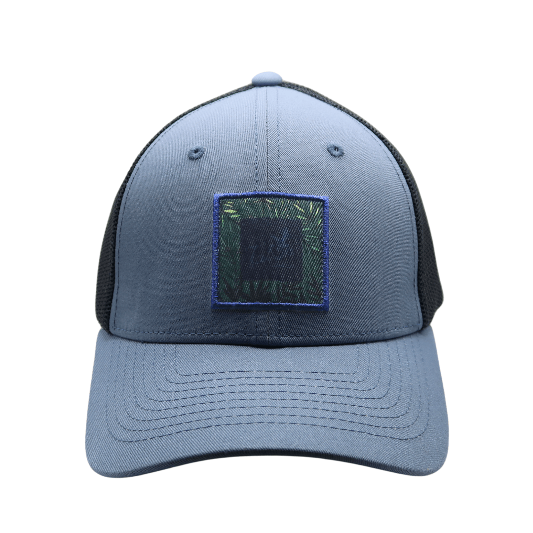Fern Blue Trucker Hat – Brushed Cotton Comfort & Snapback Fit - WILKYs