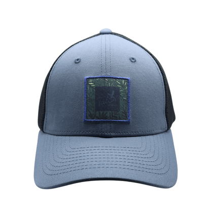 Fern Blue Trucker Hat – Brushed Cotton Comfort & Snapback Fit - WILKYs