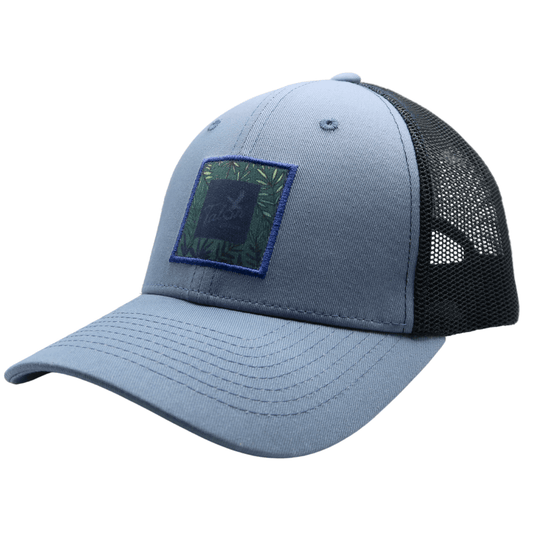 Fern Blue Trucker Hat – Brushed Cotton Comfort & Snapback Fit - WILKYs