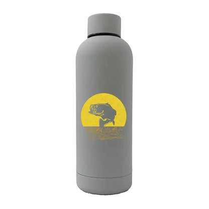 Fishing 17oz Stainless Rubberized Water Bottle - WILKYs
